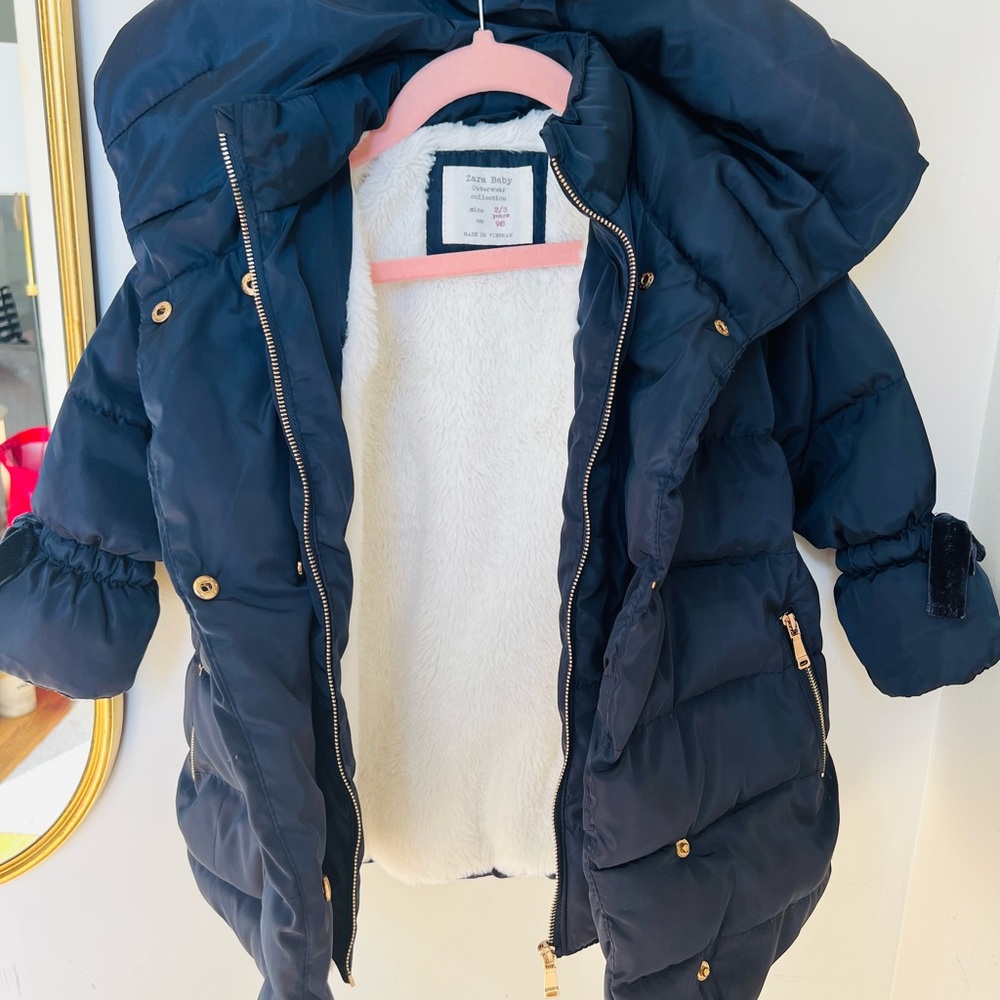 Zara Navy blue coat